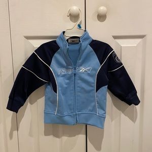 Reebok kids track jacket zip up coat